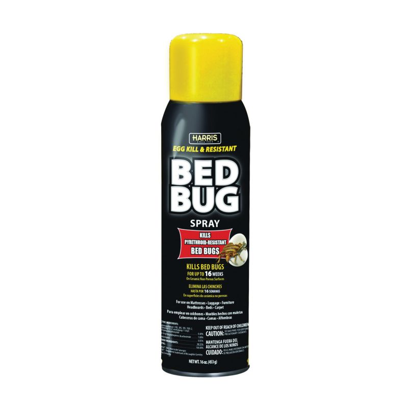 Harris BLKBB-16A Bed Bug Killer, Liquid, Spray Application, 16 oz Milky White/Yellow