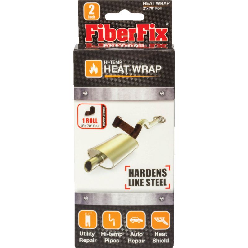 FiberFix Heat Wrap Repair Tape 2 In. X 70 In., Sienna Brown