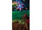Gerson Spring GIL Solar Wind Spinner American Stake Light Red/White/Blue (Pack of 12)