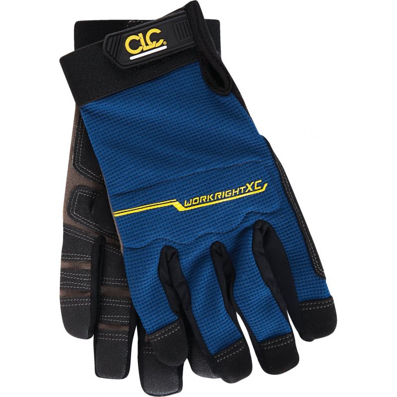 CLC Workright XC Flex Grip High Performance Glove L, Blue &amp; Black