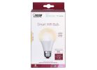 Feit Electric OM60/927CA/AG Smart Bulb, 9 W, Wi-Fi Connectivity: Yes, Voice Control, E26 Medium Lamp Base