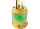 Leviton Illuminated Cord Plug Yellow, 15A