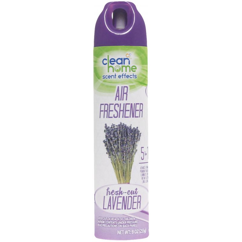 Clean Home Fresh-Cut Lavender Air Freshener 9 Oz. (Pack of 12)