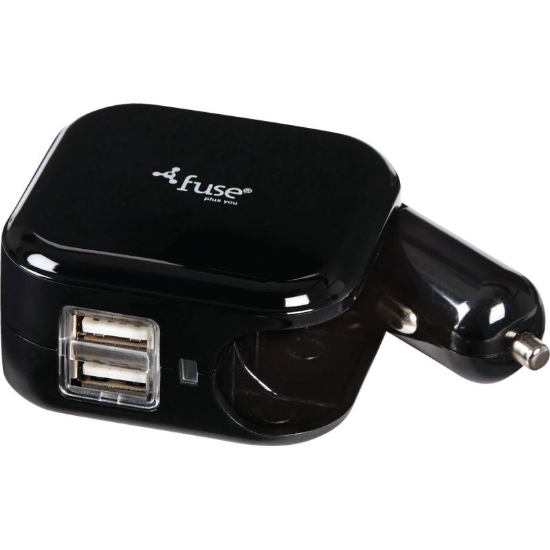Fuse Car &amp; Wall USB Charger Black, 2.1