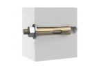 Reliable SA12214J Expansion Sleeve Anchor, 1/2 in Dia, 2-1/4 in L, 532 kg Ceiling, 587 kg Wall, Steel, Zinc