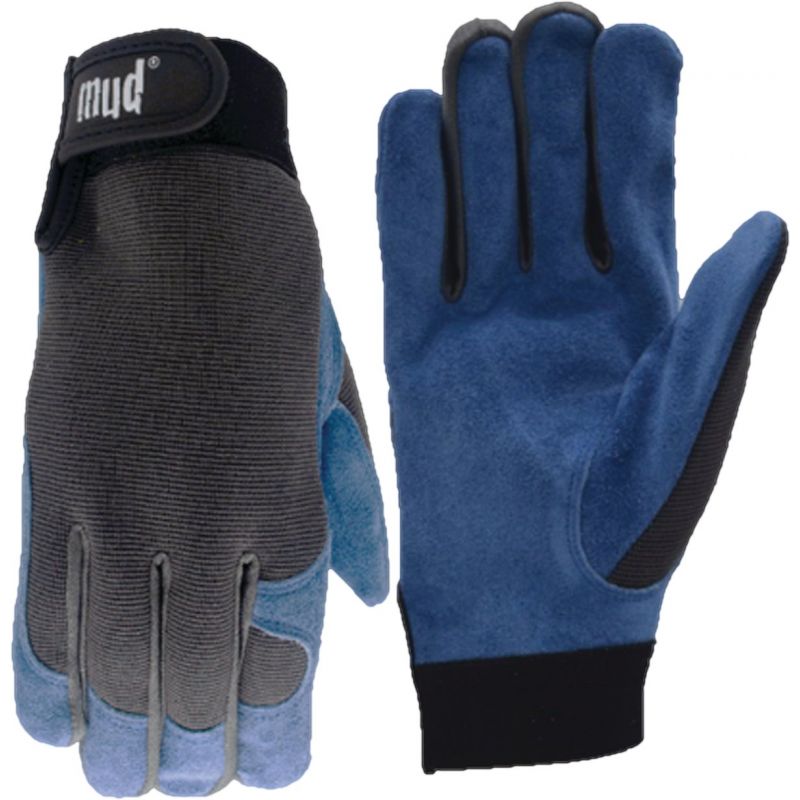 Mud Spandex Back Garden Gloves M/L, Blueberry