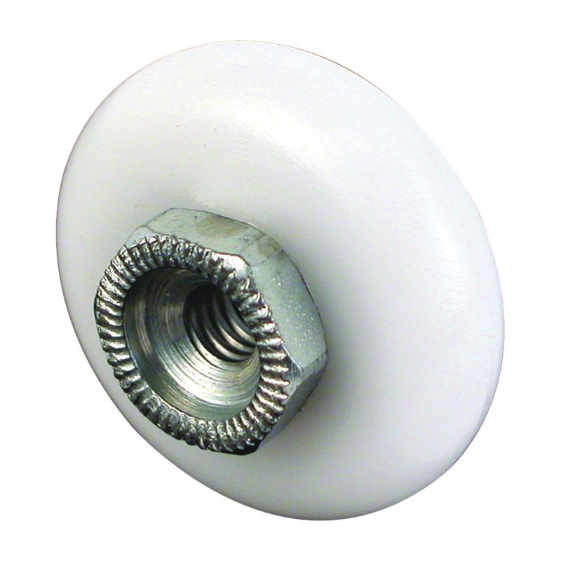 Prime-Line M 6000 Shower Door Roller, Plastic, White, For: Glass Up to 5/16 in Thickness, Shower Door White