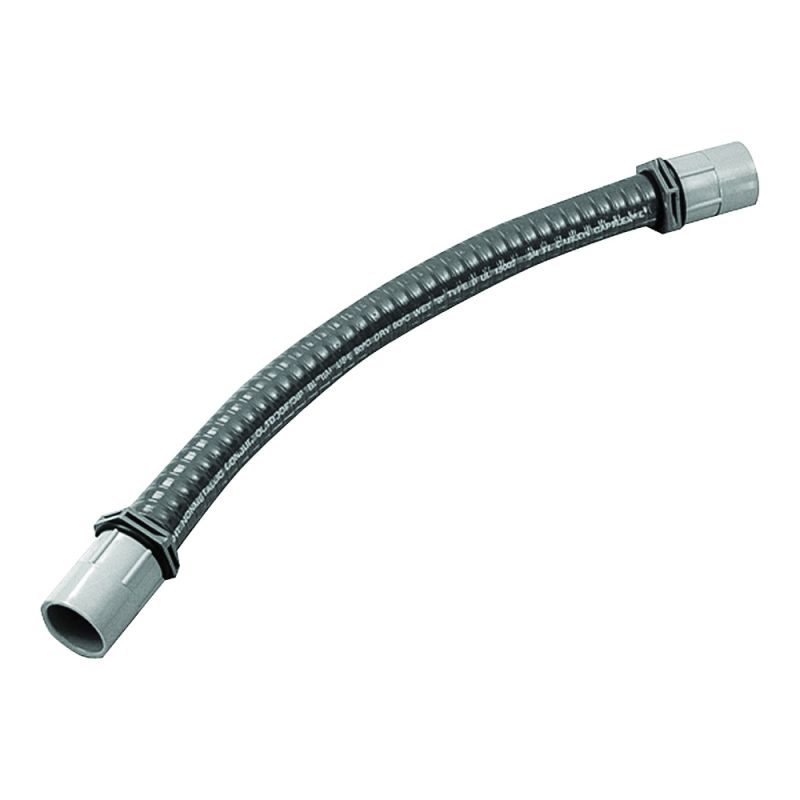Carlon UAFAE Flexible Elbow, 3/4 in Trade Size, 0 to 90 deg Angle, Neoprene/PVC, Gray Gray