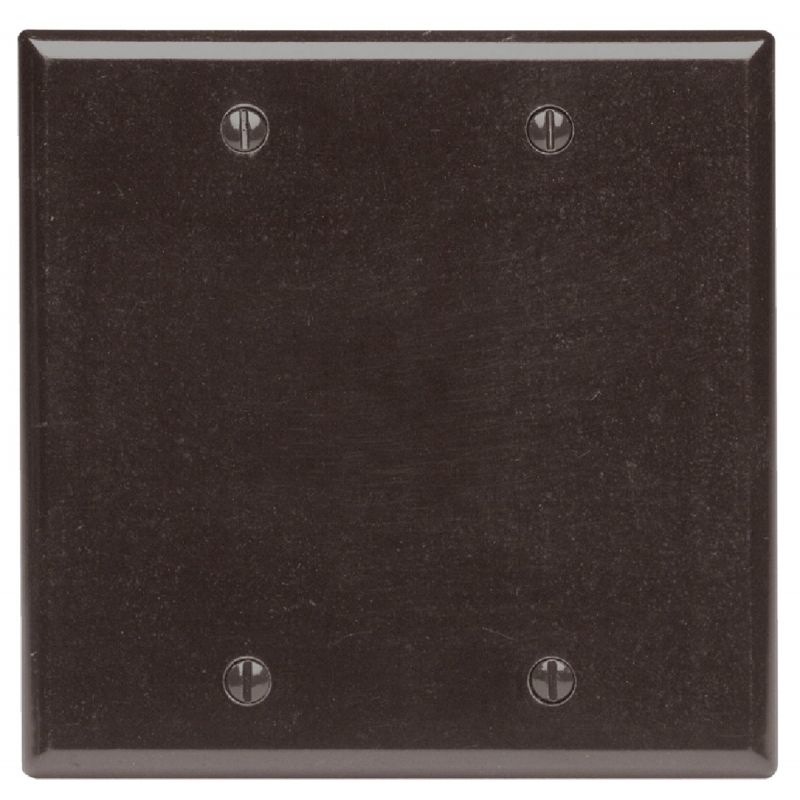 Leviton Thermoset Blank Wall Plate Brown