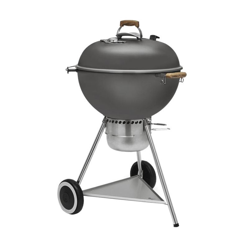 Weber 70th Anniversary Series 19521001 Kettle Charcoal Grill, 363 sq-in Primary Cooking Surface, Hollywood Gray Hollywood Gray