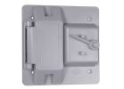 Bell Outdoor PTC521GY Weatherproof Toggle Cover, 4-3/4 in L, 2 in W, 2-Gang, Polycarbonate, Gray Gray
