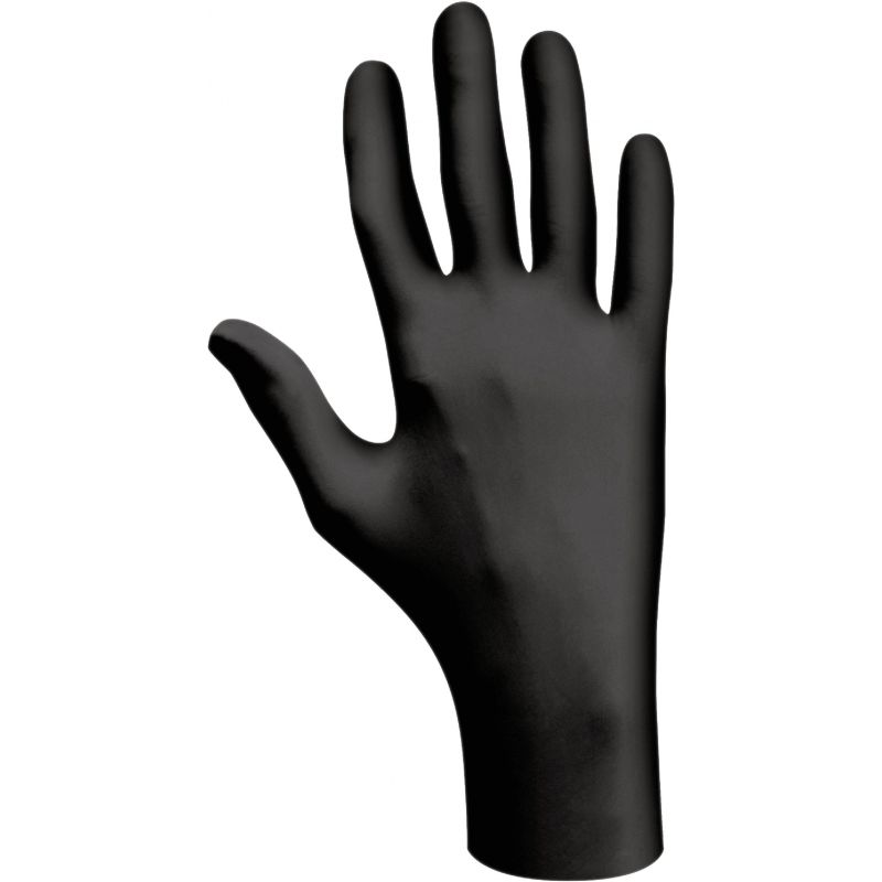 Showa Nitrile Disposable Gloves L, Black
