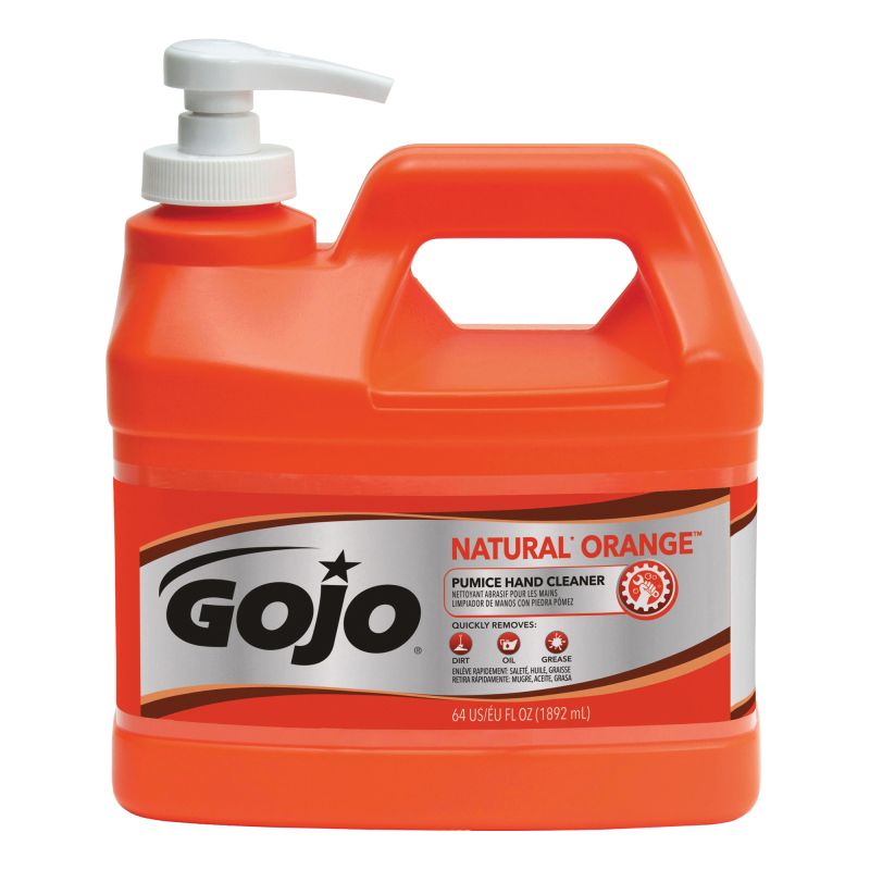 Gojo 0958-04 Hand Cleaner, Liquid, Citrus, 0.5 gal, Bottle (Pack of 4)