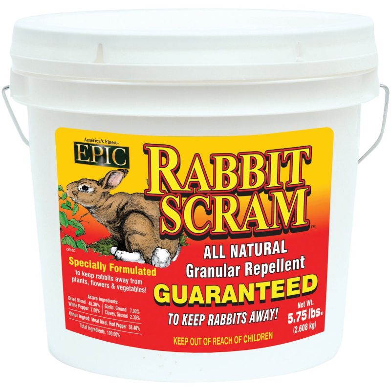 Rabbit Scram Organic Rabbit Repellent 5.75 Lb., Shaker