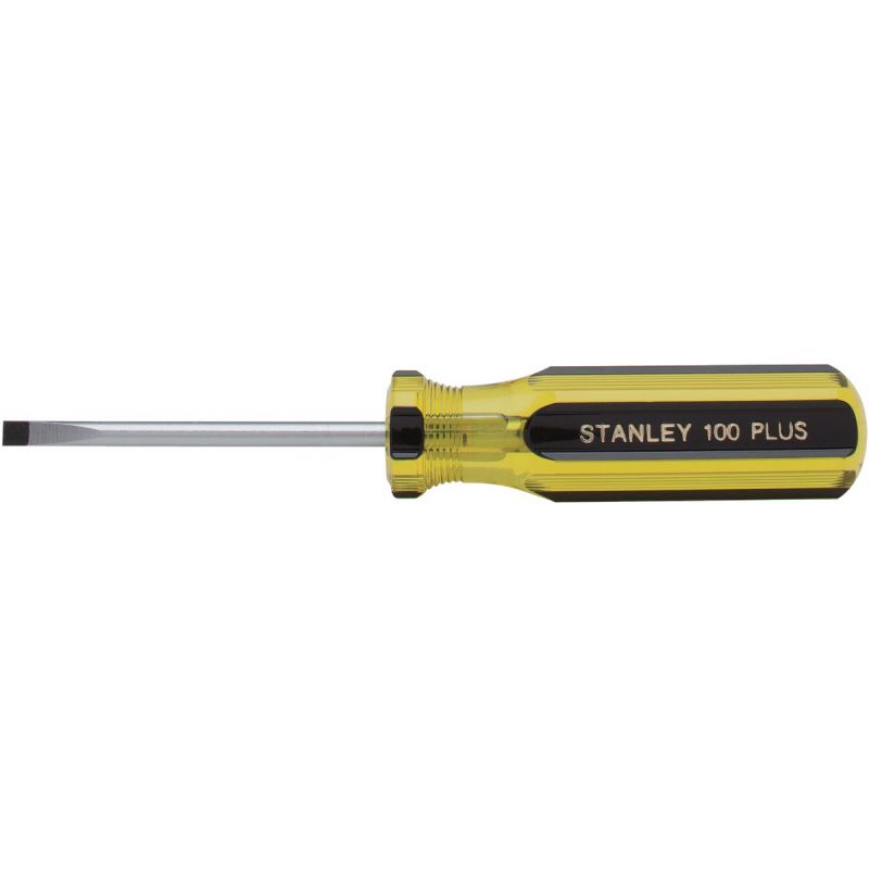 Stanley 100 PLUS Cabinet Tip Slotted Screwdriver 3/16 In., 3 In.