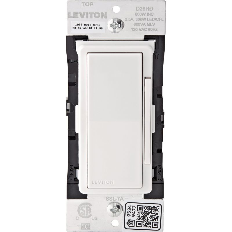 Leviton Decora Smart WiFi Dimmer Switch White