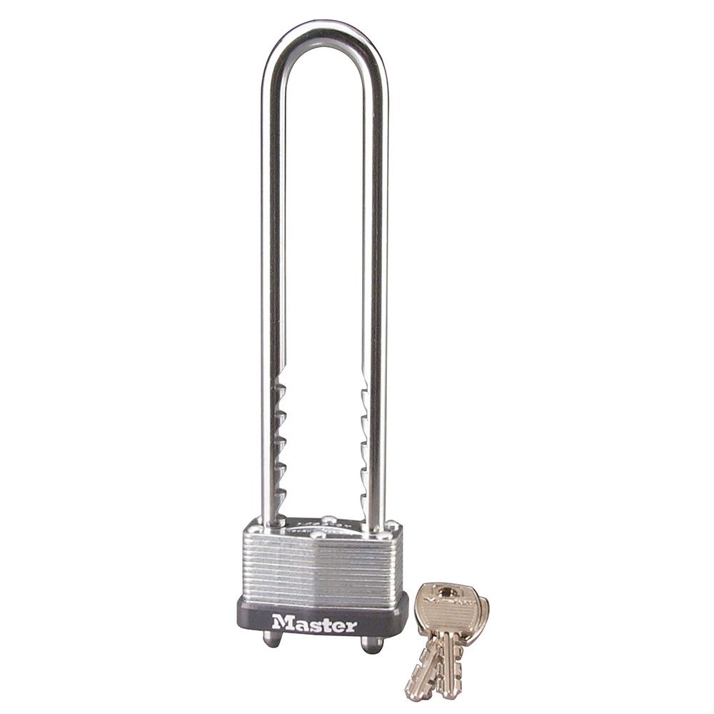 Buy Master Lock 517D Padlock, Keyed Different Key, Adjustable Shackle, 9/32  in Dia Shackle, Steel Shackle, Steel Body