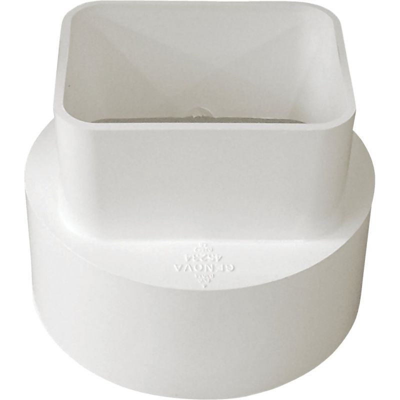 IPEX Canplas PVC Downspout Adapter White