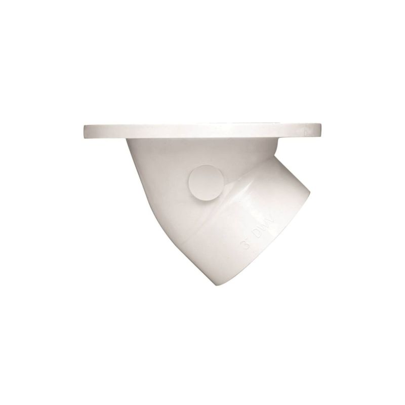 Oatey 43816 Closet Flange, 3, 4 in Connection, PVC, White, For: 3 in, 4 in Pipes White