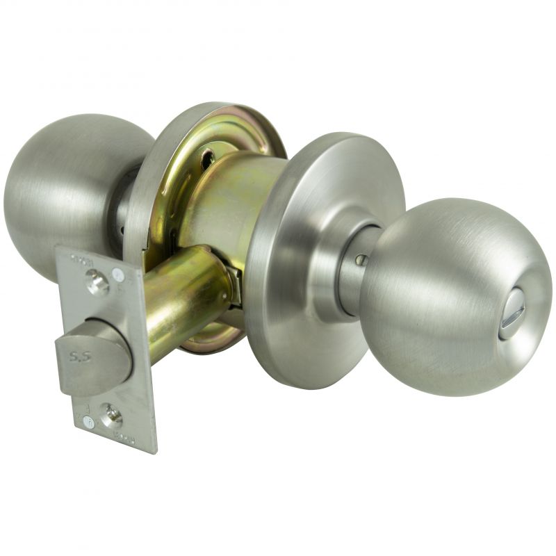 ProSource Commercial-Grade Privacy Lockset, C3 Design, Stainless Steel