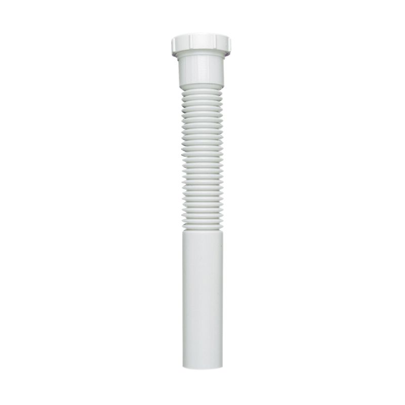 Plumb Pak PP812-6 Pipe Extension Tube, 1-1/2 in, 12 in L, Slip Joint, Polypropylene, White White