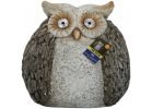 Alpine Owl Statue with Solar LED Eyes Multi