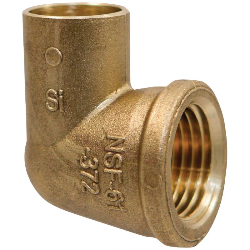 NIBCO Low Lead 90 Degree Adapting Cast Brass Elbow 3/4 In. X 3/4 In.
