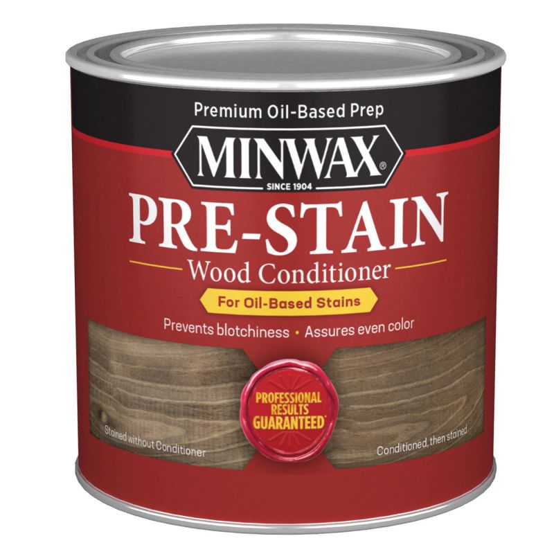 Minwax 134074444 Pre-Stain Wood Conditioner, Clear, Liquid, 0.5 pt, Can Clear