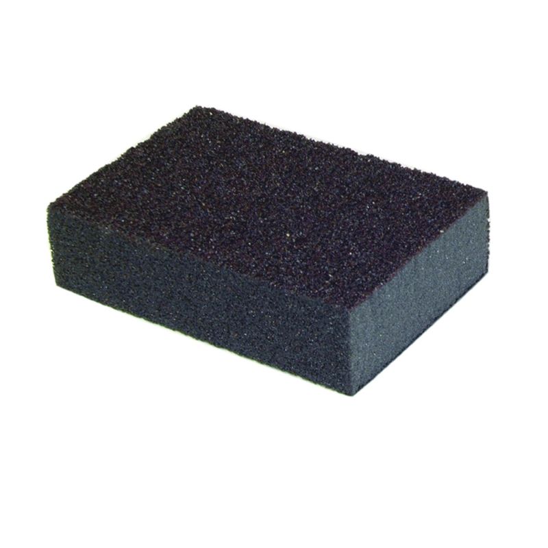 Norton MultiSand 49506 Sanding Sponge, 4 in L, 2-3/4 in W, Fine S, Black