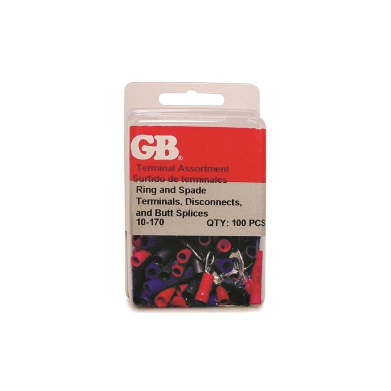 GB 10-170 Terminal Kit, 22 to 14 AWG Wire, Assorted Assorted