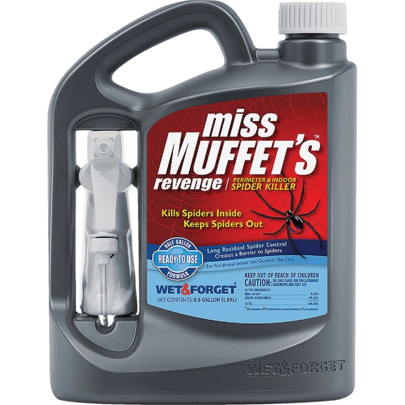 Wet &amp; Forget Miss Muffet&#039;s Revenge Spider Killer 64 Oz., Trigger Spray
