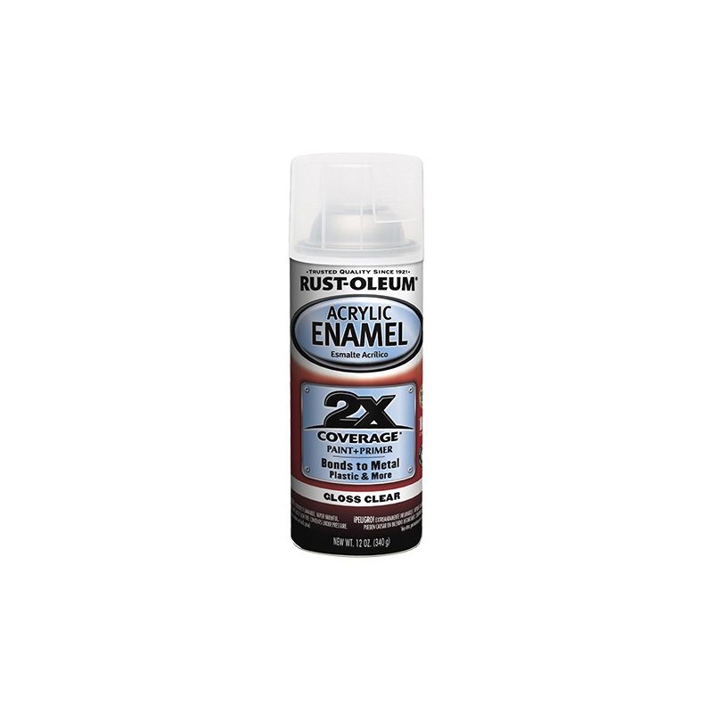 Rust-Oleum 271913 Automotive Spray Paint, Gloss, Clear, 12 oz, Can Clear