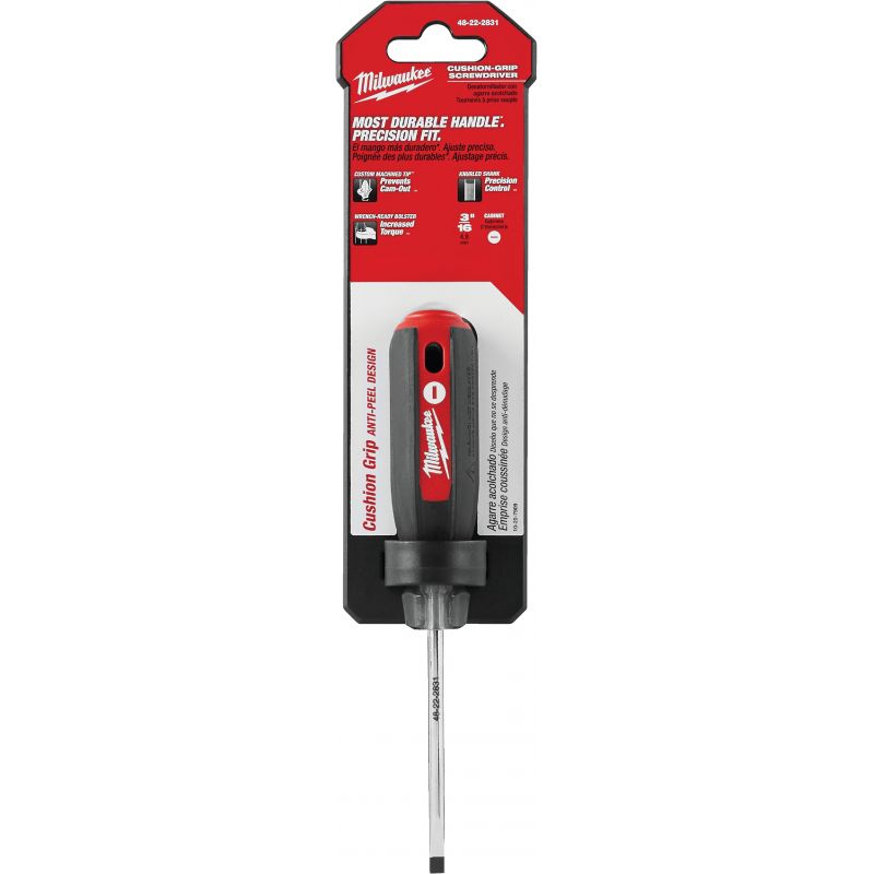 Milwaukee Cabinet Tip Slotted Screwdriver