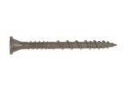 Simpson Strong-Tie Deck-Drive DSV HCKDSVT212S Screw, #10 Thread, 2-1/2 in L, Ribbed Flat Head, T25 Drive, Steel Tan