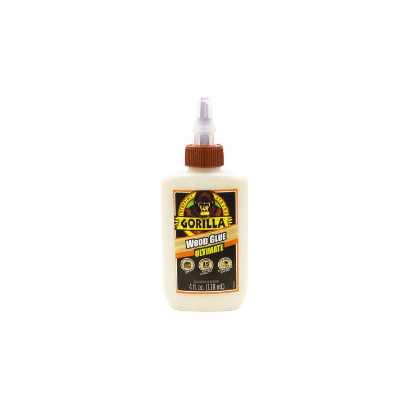 Gorilla 104397 Ultimate Wood Glue, Tan, 4 oz Tan (Pack of 6)