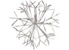 Alpine LED White Snowflake Ornament Lighted Decoration