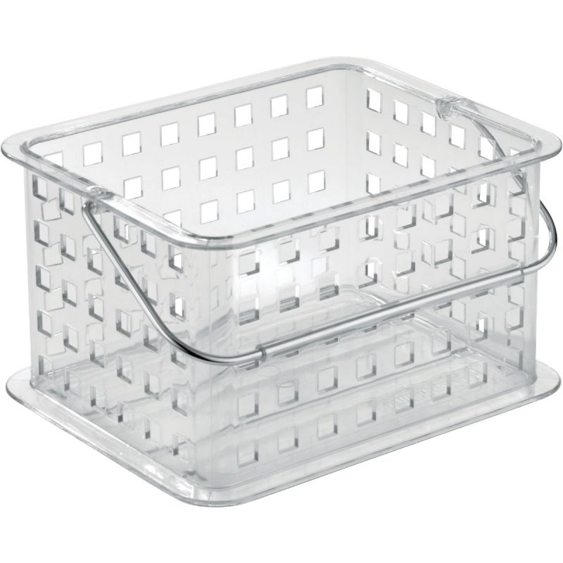 iDesign Clarity Stackable Storage Basket Clear