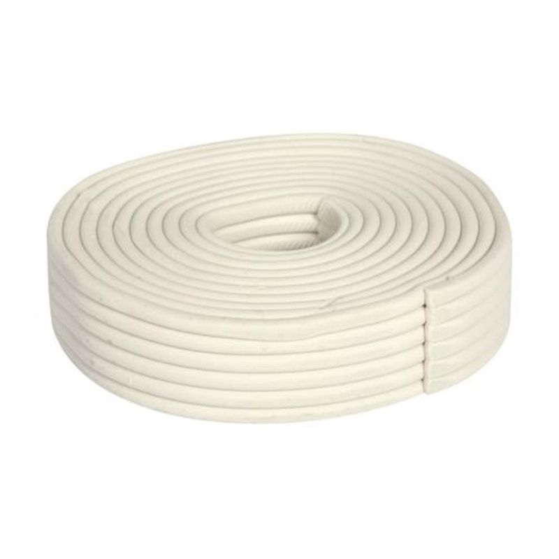 M-D 71520 Caulking Cord Weatherstrip, 1/8 in Thick, 90 ft L, Synthetic Fiber, White White