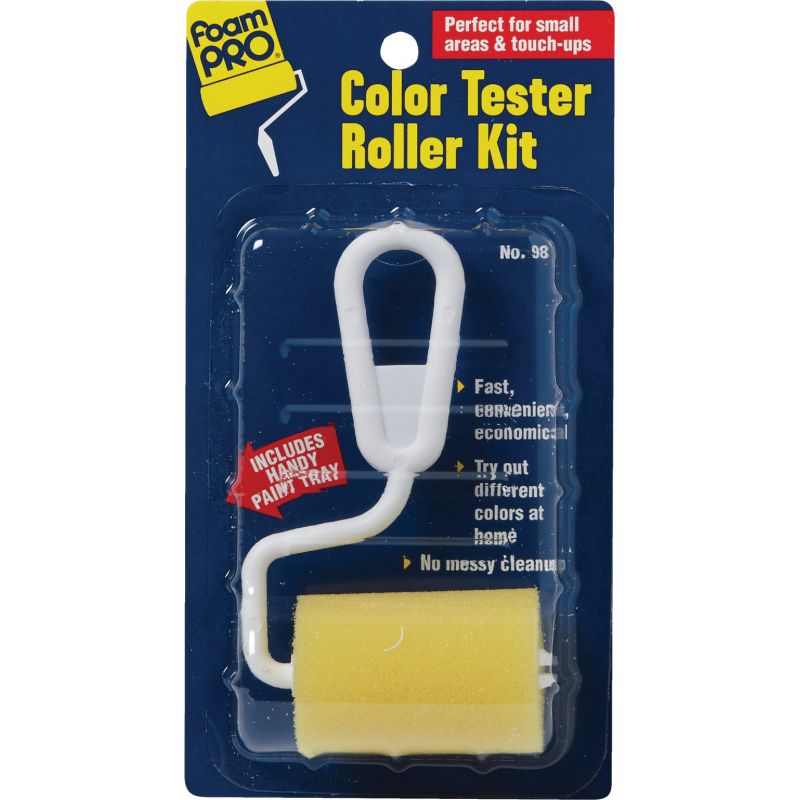 FoamPro Color Tester 3&quot; Foam Roller Cover &amp; Frame Kit