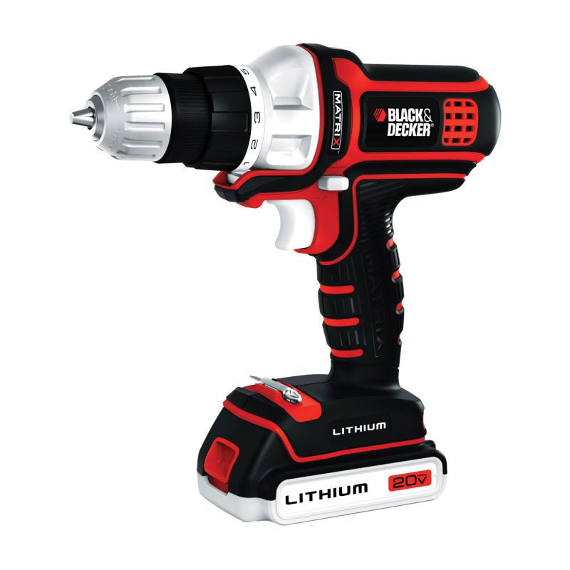 Black+Decker LDX120C Drill/Driver, Battery Included, 20 V