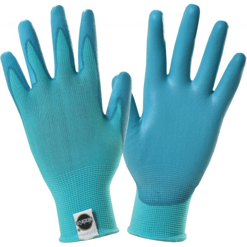 Miracle-Gro Polyurethane Coated Knit Garden Glove M/L, Aqua