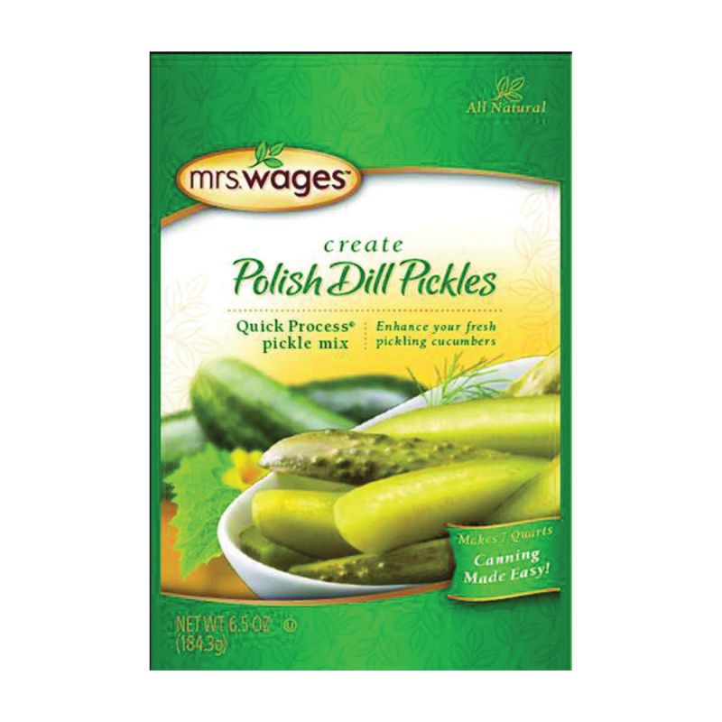 Mrs. Wages W623-J7425 Polish Dill Pickle Mix, 6.5 oz Pouch
