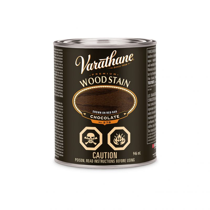 Varathane 258767H Premium Stain, Chocolate, Liquid, 946 mL Chocolate