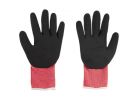 Milwaukee 48-22-8903 Gloves, Unisex, XL, 7.77 to 7.97 in L, Nitrile, Red XL, Red