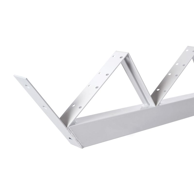 Pylex 14022 Stair Riser, 18-1/8 in L, 40 in W, Aluminum, White, Powdered White