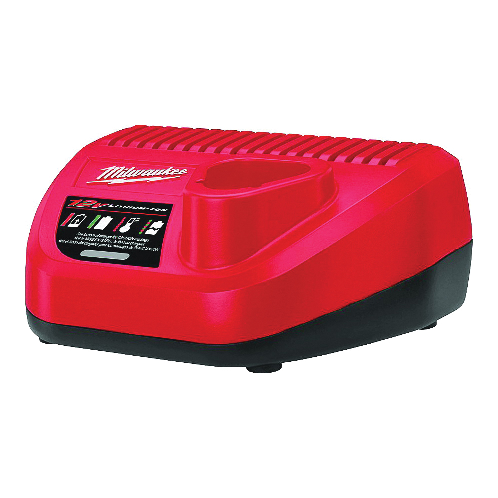 Buy Milwaukee 48-59-2401 Battery Charger, 12 V Input, 120 V Output, Ah,  30 min Charge
