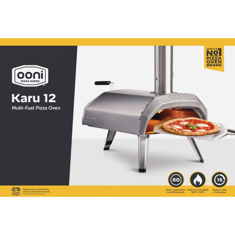 Ooni Karu 12 Multi-Fuel Pizza Oven Silver