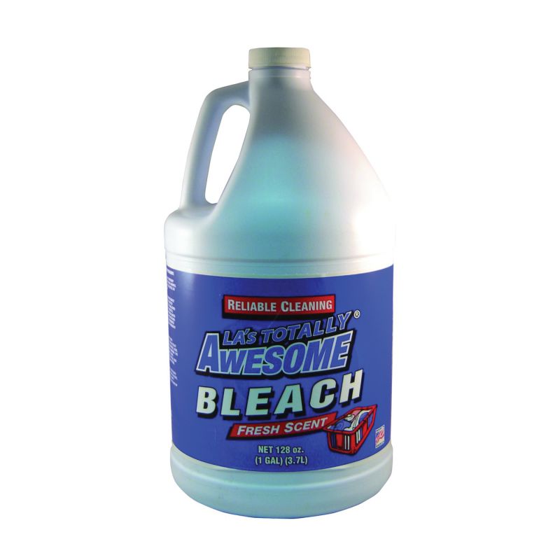 LA&#039;s TOTALLY AWESOME 339 Bleach, 128 oz Bottle, Liquid, Fresh Floral (Pack of 4)