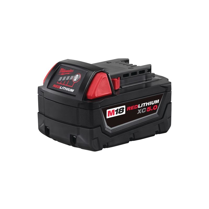 Milwaukee 48-11-1850 Rechargeable Battery Pack, 18 V Battery, 5 Ah