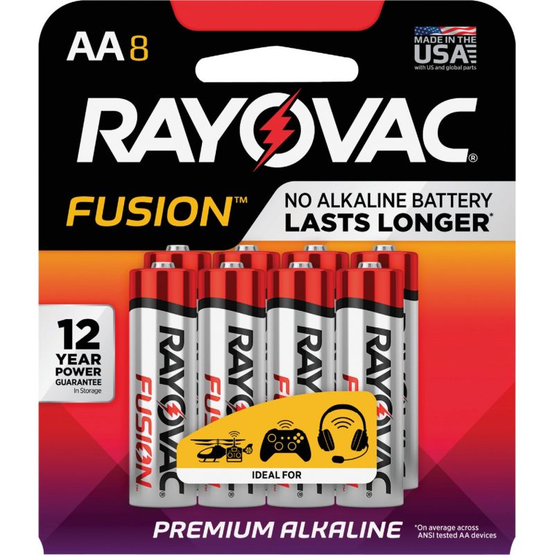 Rayovac Fusion AA Alkaline Battery 2700 MAh